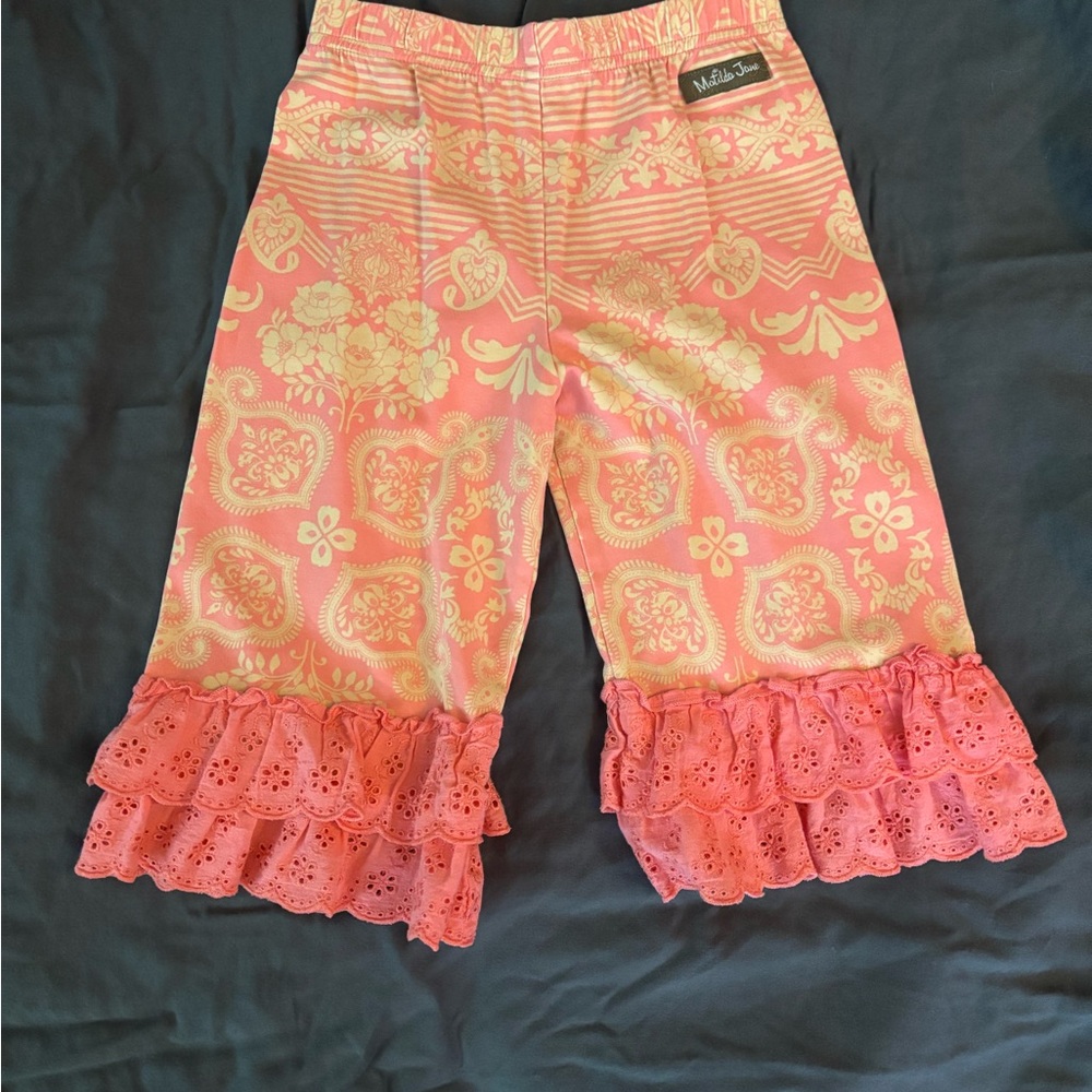 Matilda Jane Pink Ruffled Crops